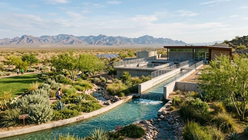 Water reuse in the desert through a modern reclamation facility supporting sustainable Arizona communities.